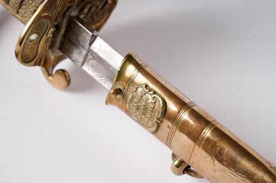 Lot 857 - A George V Royal Navy 1827 pattern Officer's sword