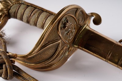 Lot 857 - A George V Royal Navy 1827 pattern Officer's sword