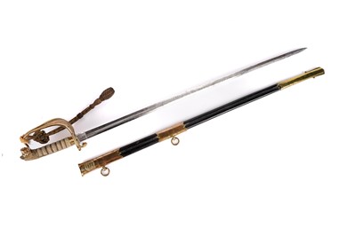 Lot 857 - A George V Royal Navy 1827 pattern Officer's sword