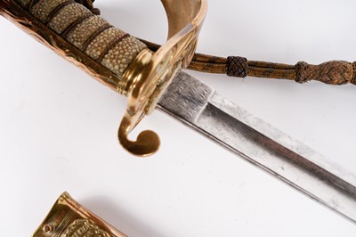 Lot 857 - A George V Royal Navy 1827 pattern Officer's sword