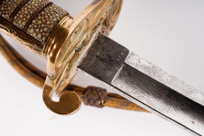 Lot 857 - A George V Royal Navy 1827 pattern Officer's sword