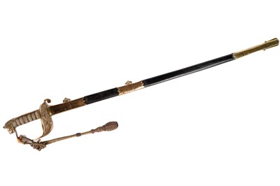 Lot 857 - A George V Royal Navy 1827 pattern Officer's sword
