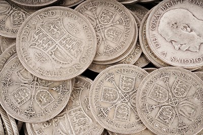 Lot 118 - A large collection of British silver content coinage