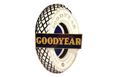 Lot 154 - A Goodyear Tyre enamel advertising sign