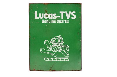 Lot 155 - A Lucas TVS enamel advertising sign
