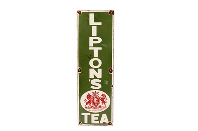 Lot 156 - A Liptons Tea enamel advertising sign