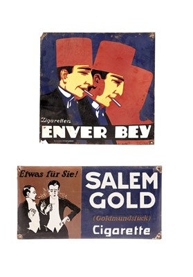 Lot 178 - Two tobacco enamel advertising signs