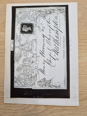 Lot 4 - 1840 1d. Mulready letter sheet with 1840 1d. black