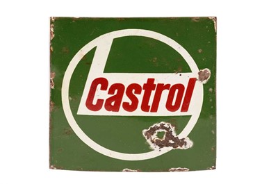 Lot 179 - A Castrol enamel advertising sign