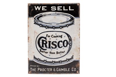 Lot 189 - A Crisco enamel advertising sign