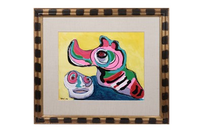 Lot 1084 - Karel Appel - Untitled | acrylic, gouache and pastel on paper