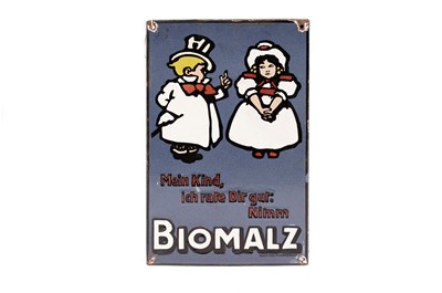Lot 177 - A Biomalz enamel advertising sign