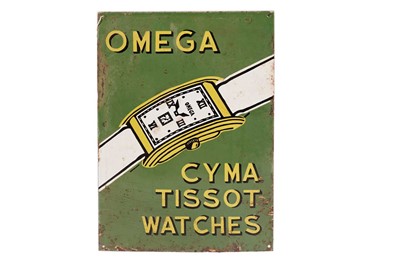 Lot 173 - A Watches enamel advertising sign