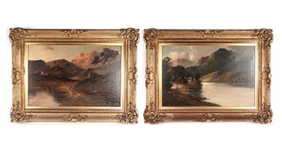 Lot 680 - Francis E. Jamieson - A pair of Highland loch scenes | oil