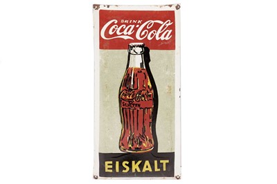 Lot 172 - A Coca Cola enamel advertising sign