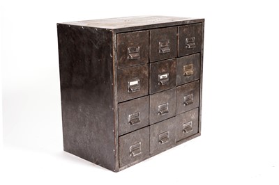 Lot 65 - Industrial style filing drawers