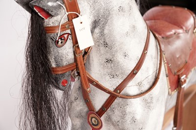 Lot 8 - A Victorian style dapple-grey rocking horse