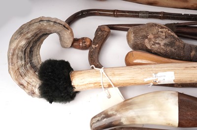 Lot 85 - A collection of vintage and modern walking sticks