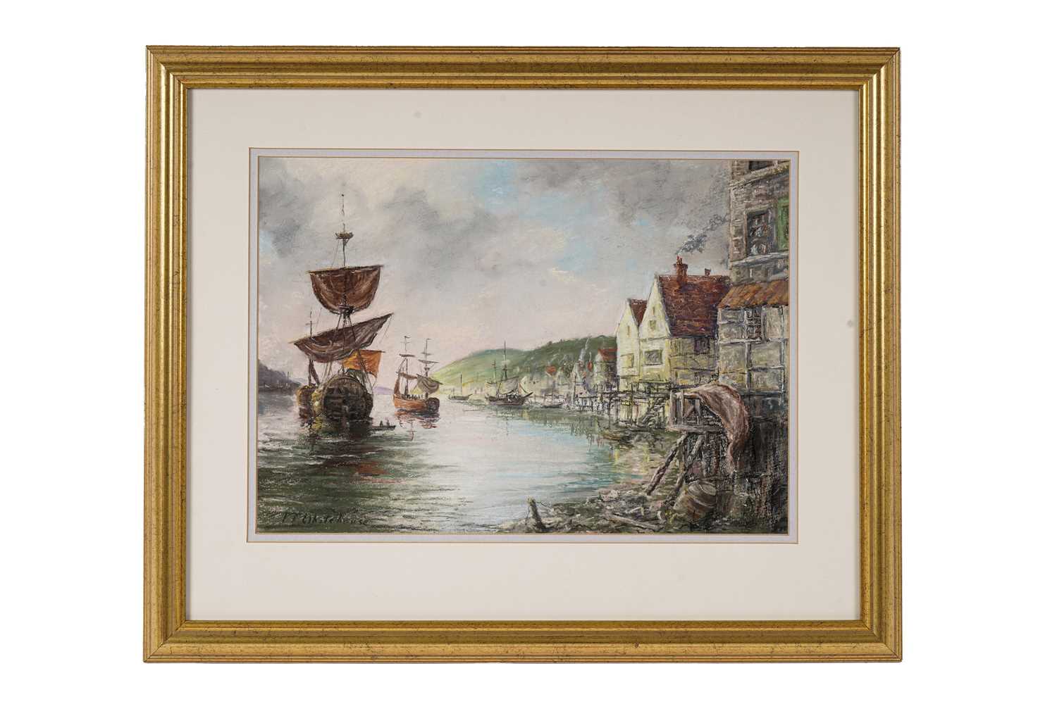 Lot 277 - Paul R. Whitehouse - North Shields Looking West | pastel