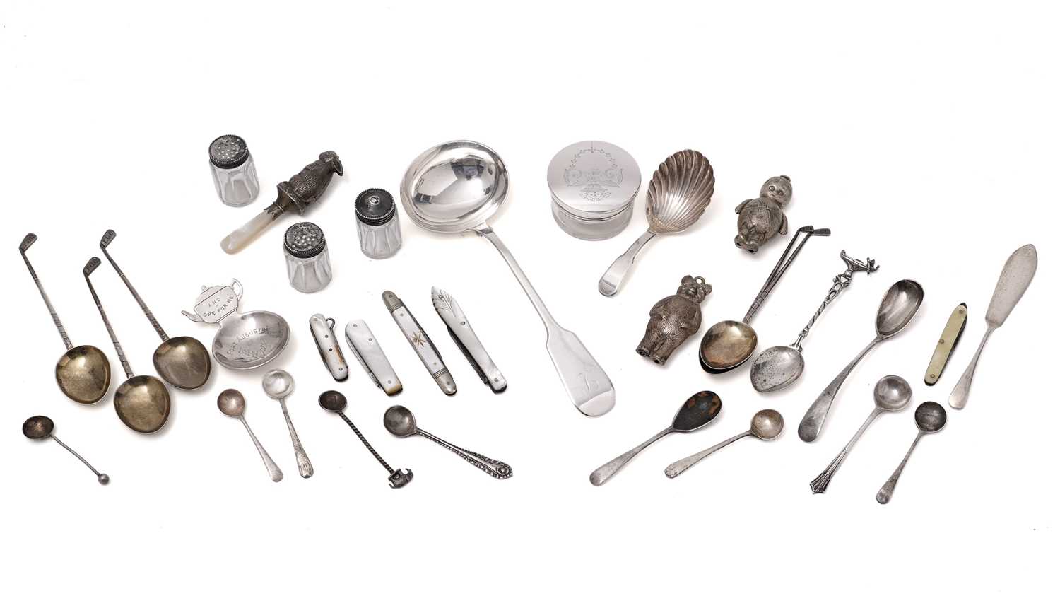 Lot 509 - A mixed lot of various silver items