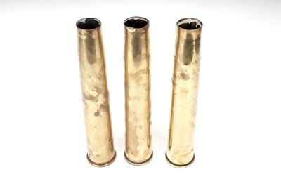 Lot 21 - A WWII brass shell case