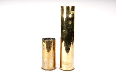 Lot 22 - A late 19th Century Berndorf brass shell and another