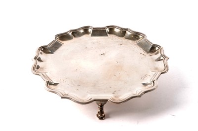 Lot 500 - A silver waiter, by SHP