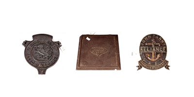 Lot 245A - A T. Green & Son Ltd cast metal plaque and a rare Scottish agricultural cast metal plaque