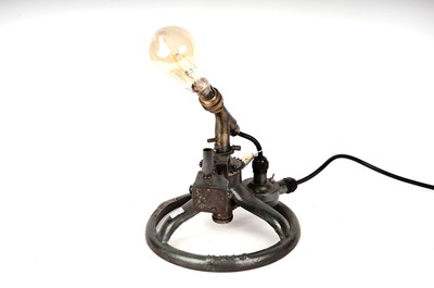 Lot 39 - A 1930s garden sprinkler upcycled to a table lamp