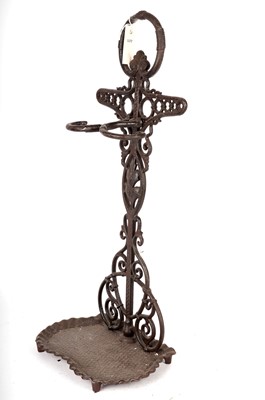 Lot 79 - A Victorian style cast metal umbrella or stick stand