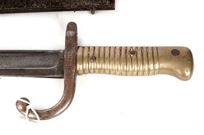 Lot 29 - A 19th Century French Chassepot rifle bayonet