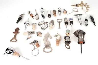 Lot 97 - A selection of bottle stoppers and openers