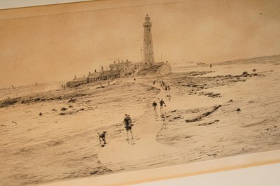 Lot 32 - William Lionel Wyllie - St Mary's Island Lighthouse & High and Low Lights, Shields | etchings