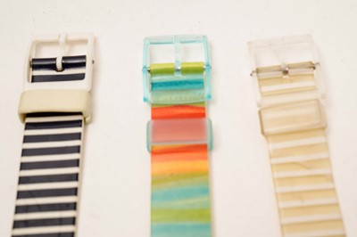 Lot 1052 - Five Swatch watches
