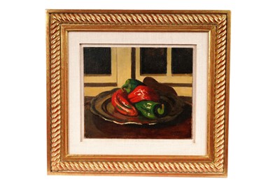 Lot 1296 - Dugald Sutherland MacColl - Still Life with Peppers | oil