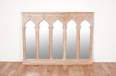 Lot 13 - An ornate hardwood wall mirror