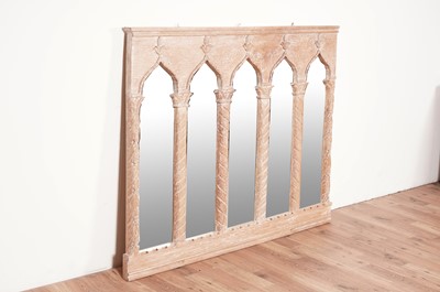 Lot 13 - An ornate hardwood wall mirror