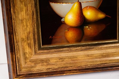 Lot 129 - Ronald Berger - Porcelain and Pears | oil