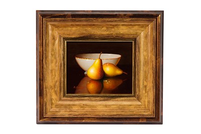 Lot 129 - Ronald Berger - Porcelain and Pears | oil