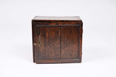 Lot 903 - An oak table cabinet, late 17th/18th Century