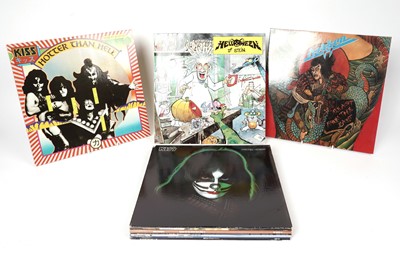 Lot 611 - A collection of heavy metal LPs