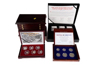 Lot 191 - Military interest silver medallions