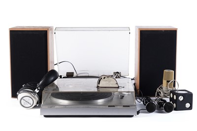 Lot 444 - Two turntables, speakers and other items