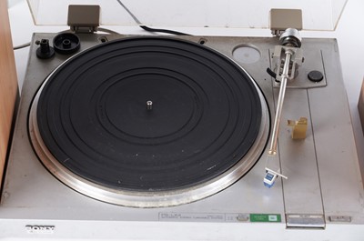 Lot 444 - Two turntables, speakers and other items