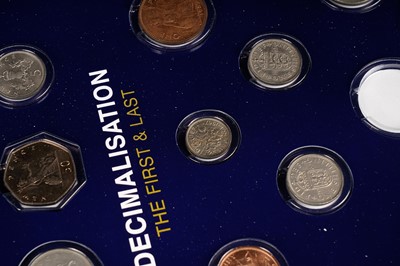 Lot 202 - A selection of presentation coins commemorating decimalisation in the UK