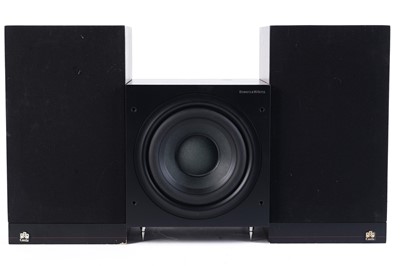 Lot 478 - A pair of Castle Durham speakers and a B&W subwoofer