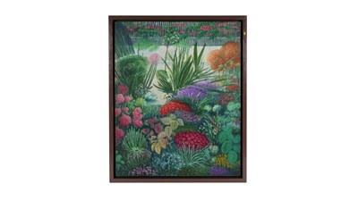 Lot 723 - Tom Alderson - The Palm House | acrylic