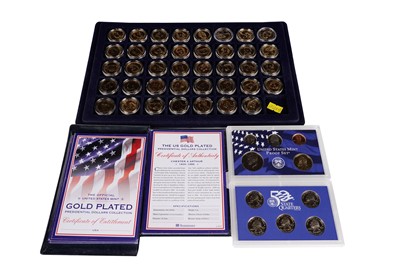 Lot 212 - The United States Mint 2003 Truth coin set, and Presidential dollar coins