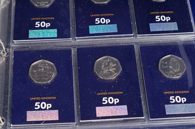 Lot 221 - A collection of 50p commemorative coins