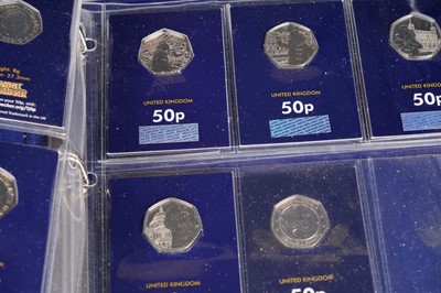 Lot 221 - A collection of 50p commemorative coins
